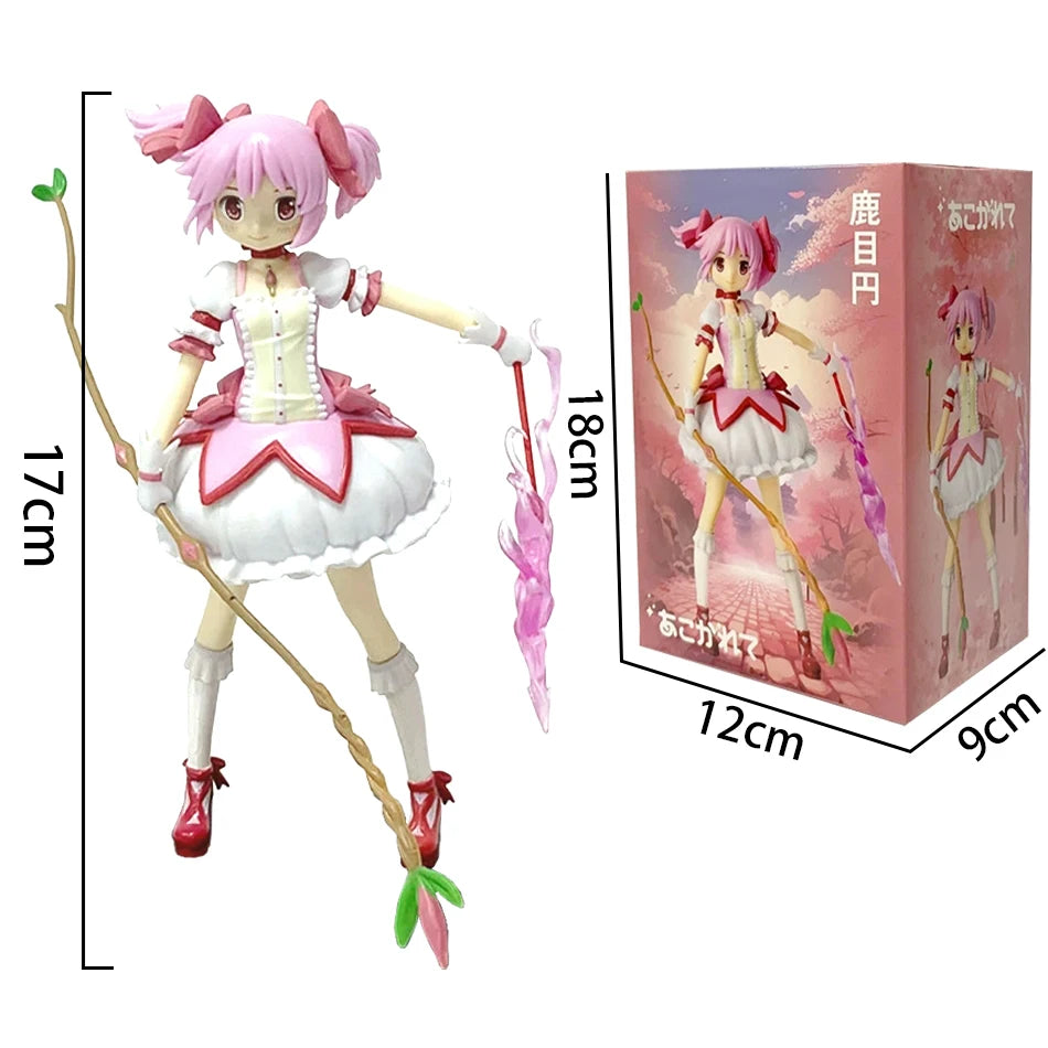 15CM Aniem Figure Puella Magi Madoka Magica Sitting Posture Madoka Action Figure Magic Girl Model Decor Statue Dolls Toys Gift