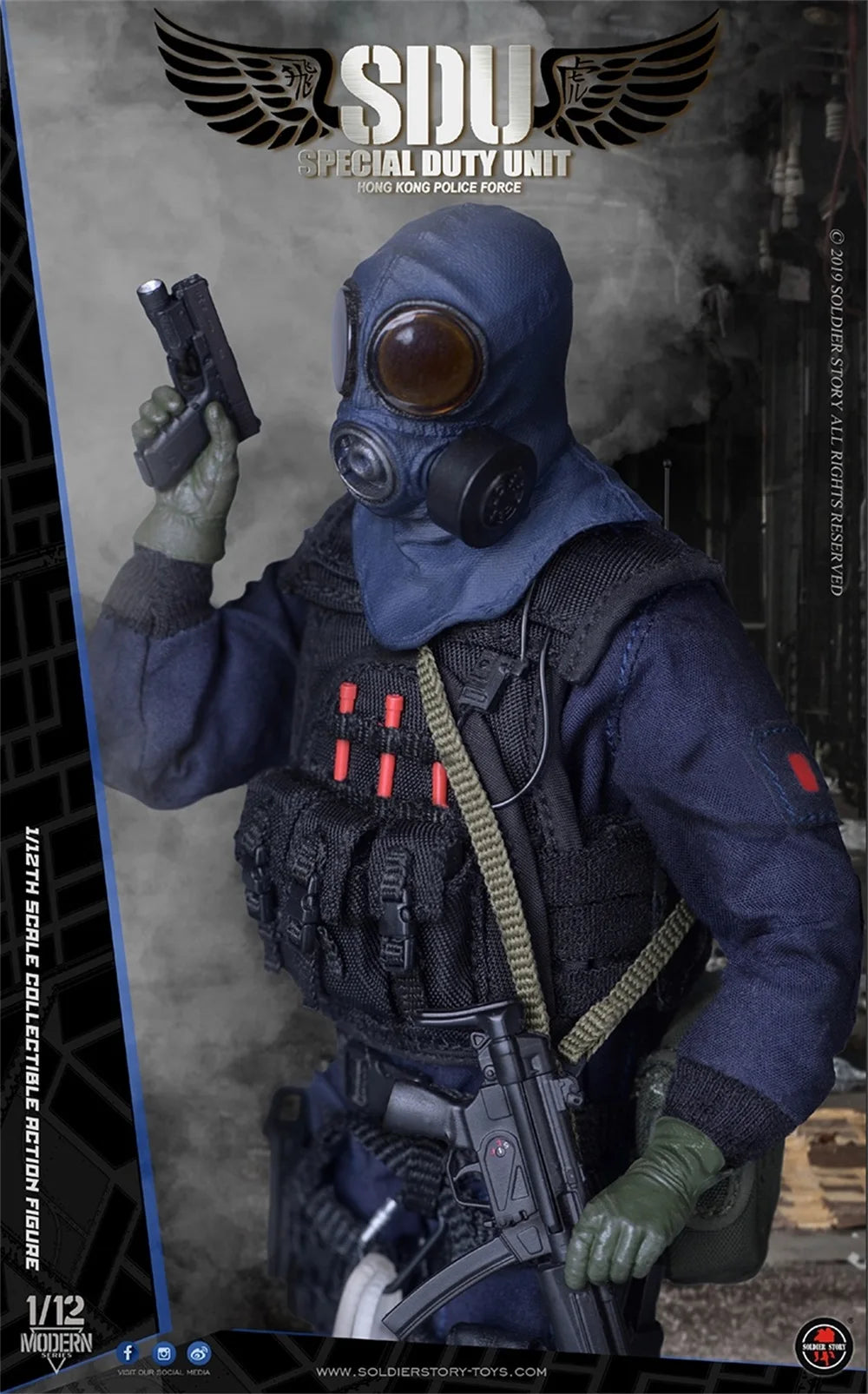 1/12th SoldierStory SSM002 Special Duty Unit HK Force SoldierTeam Collectible Action Figure