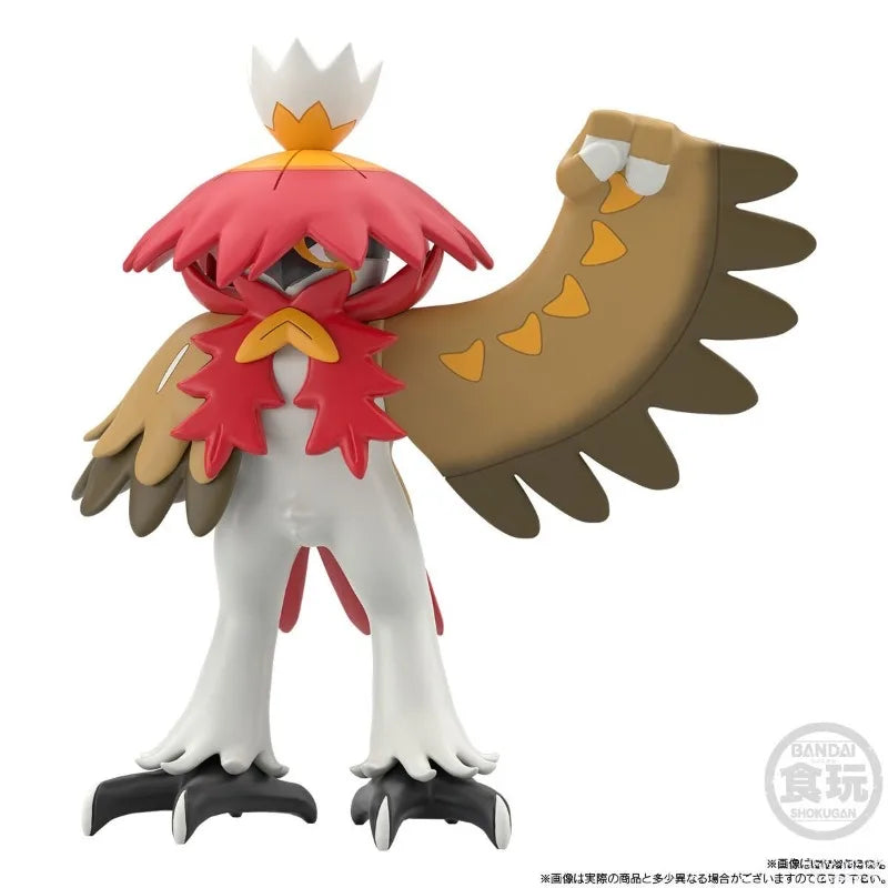 In Stock Bandai Genuine Shokugan Pokemon Hisui Rei Samurott Decidueye Anime Character for Kids Gift Collection Action Toys Model