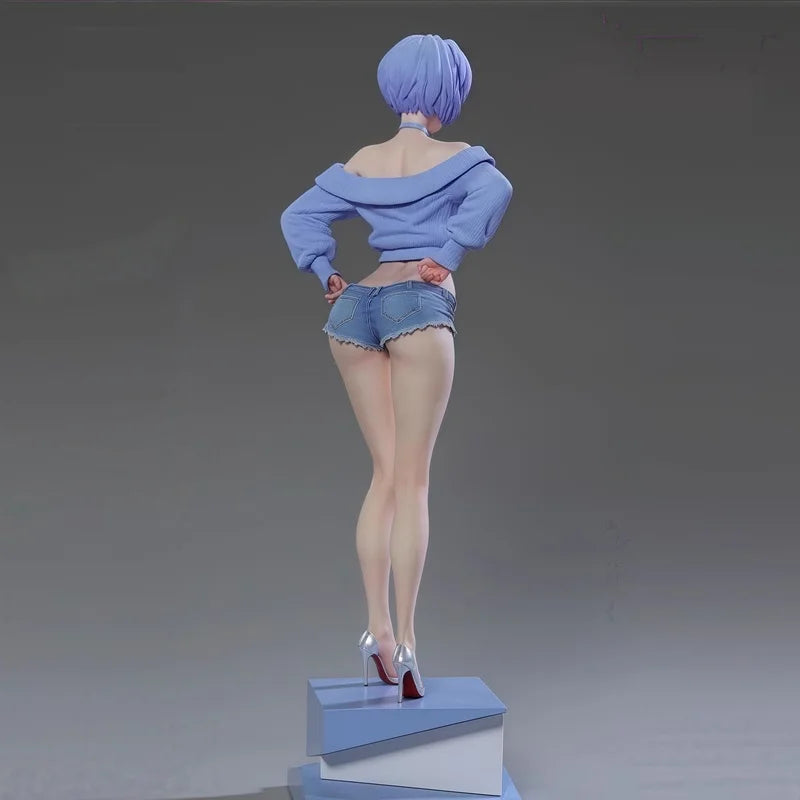 【presale】new Summer Limited Anime Schoolgirl Rei Ayanami 30CM Scale Detailed Statue Iconic Anime Character GK toys gift