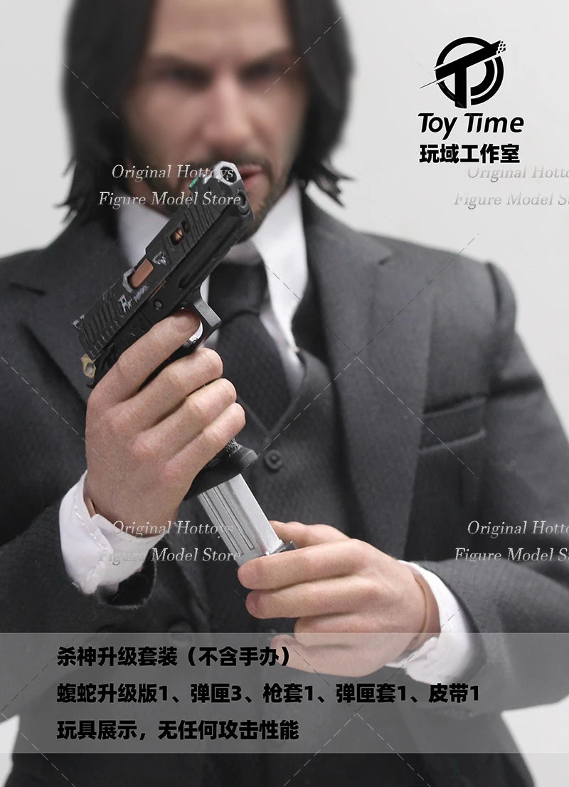 Toy Time 1/6 Scale Male Soldier Scene Accessory Keanu Reeves John Wick Gun Magazine Model Fit 12'' HT Action Figure Doll