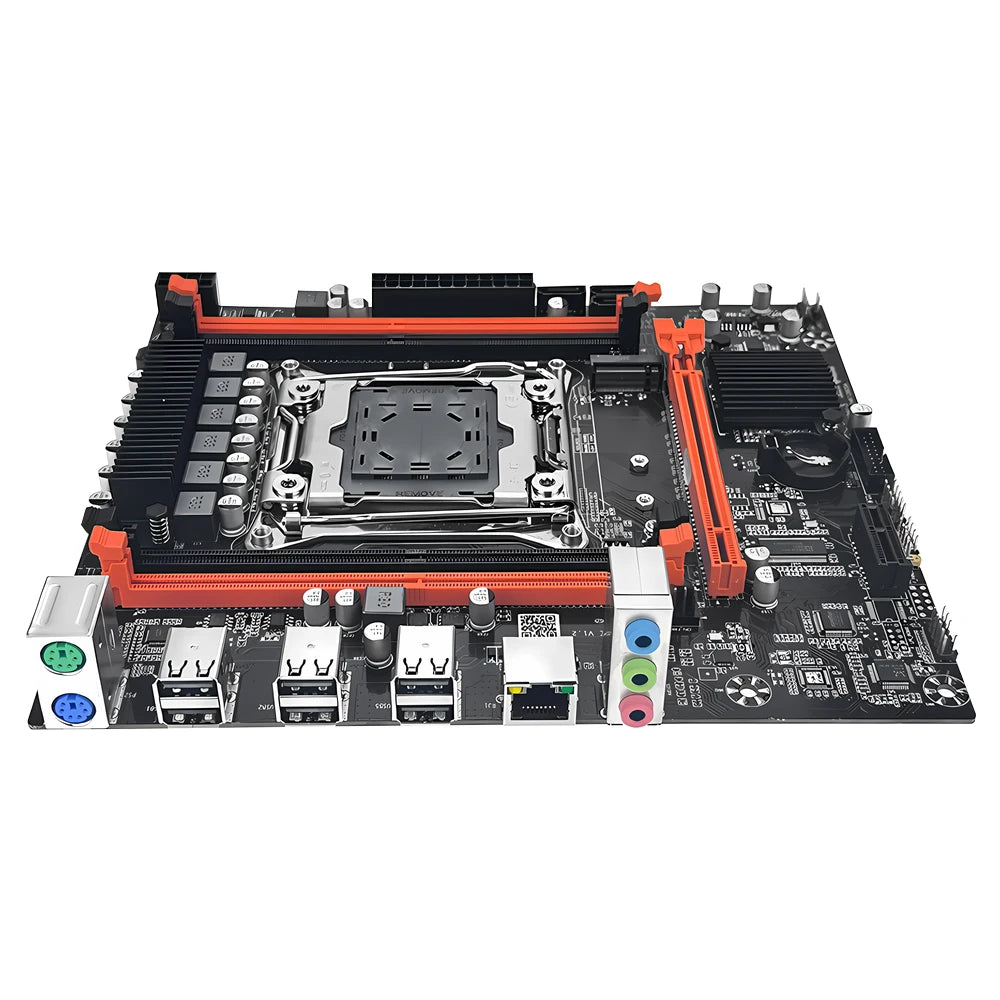 MOUGOL X99 Gaming-Motherboard-Kit mit Xeon E5 2650 V4 CPU und Dual Channel DDR4 16G (2*8G) 2133MHz M.2 NVME für Desktop-Computer