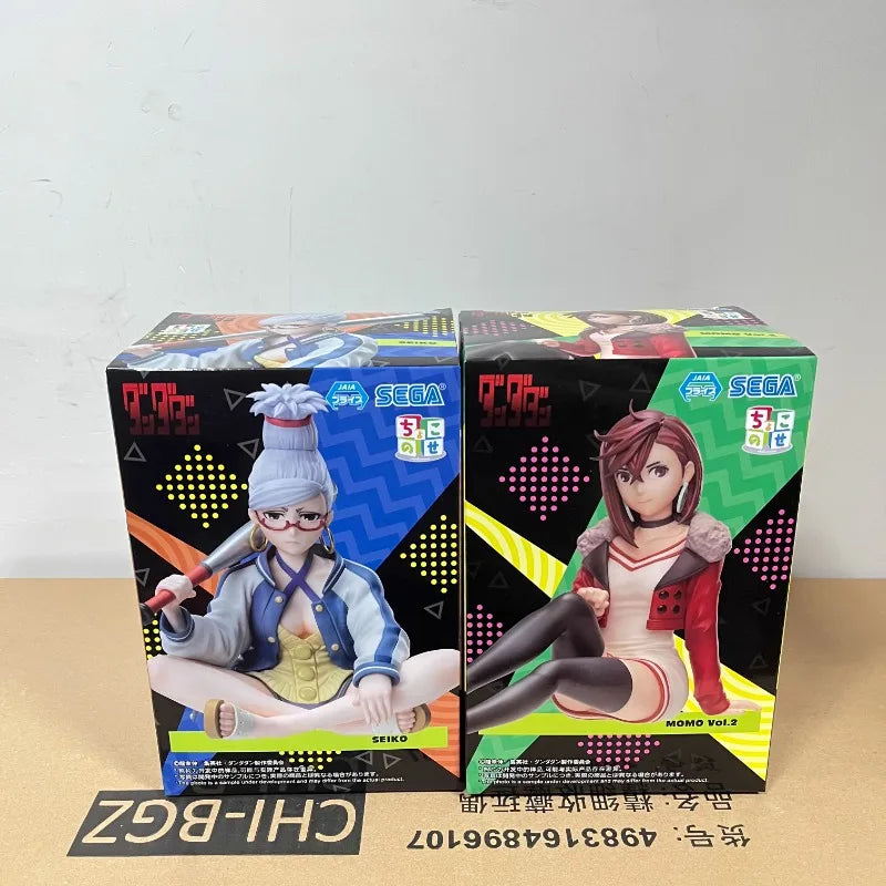 Original SEGA Dandadan Momo Seiko Anime Figure Toys Genuine Noodle Stopper Action Figurine PVC Model Collection Doll Gift