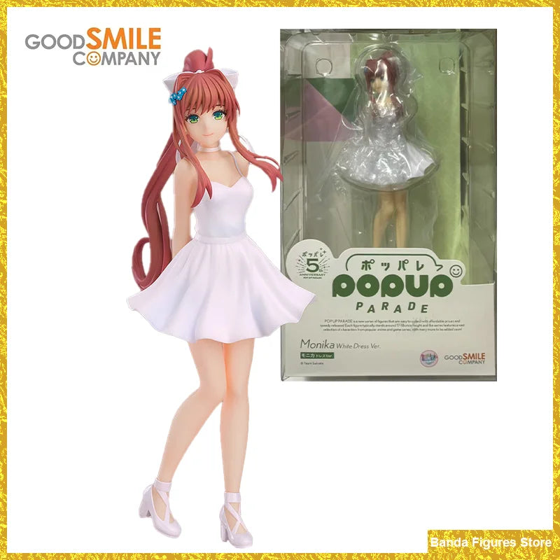 Original GSC POP UP PARADE Monika White Dress ver. In Stock Anime Action Figures Model Toys
