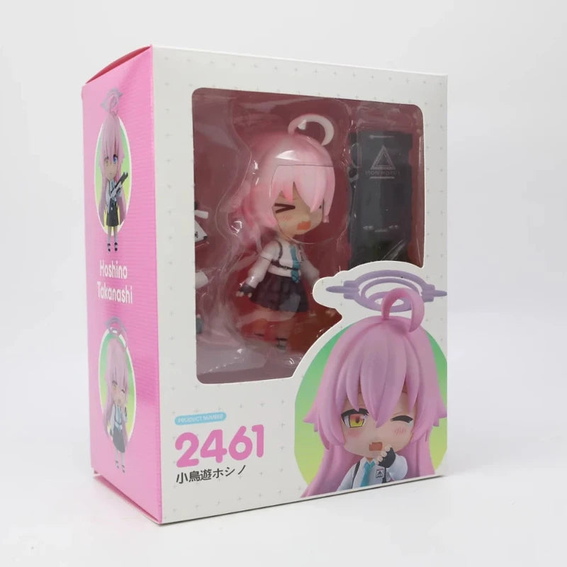 Blue Archive Takanashi Hoshino 2461 Q Version Nendoroid Posable Anime Figure With Face Swap Weapons Collect Ornaments Gift Toys
