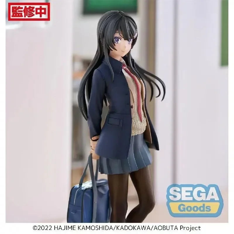 Auf Lager Original Echtes SEGA Rascal Träumt Nicht Von Bunny Girl 18cm Sakurajima Mai Anime Abbildung Modell Spielzeug Sammlung geschenke
