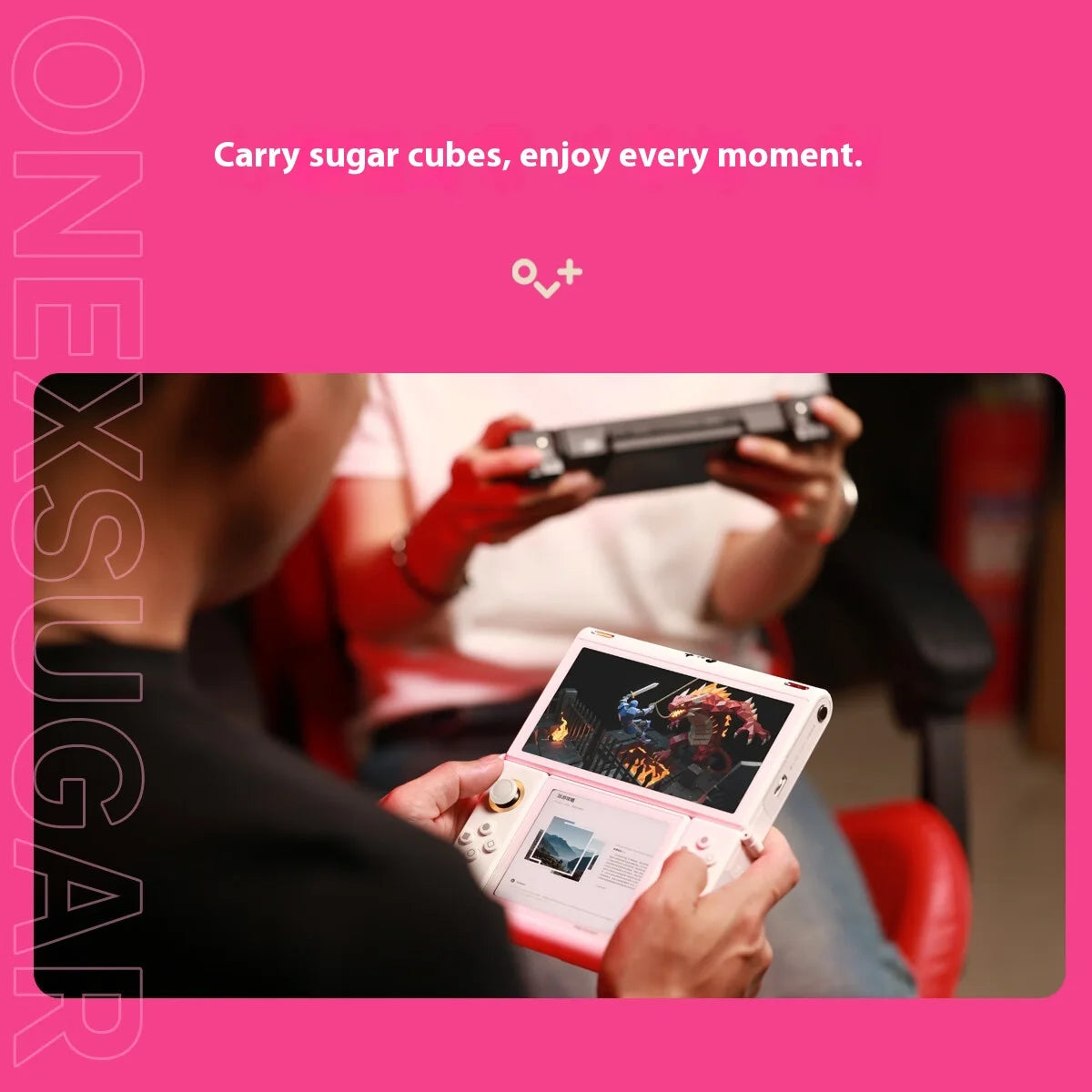 OneXPlayer OneXsugar Sugar 1 Handheld Game Players Android14 Dual OLED Screens 512GB Deformation Gaming Consoles Hall Joysticks