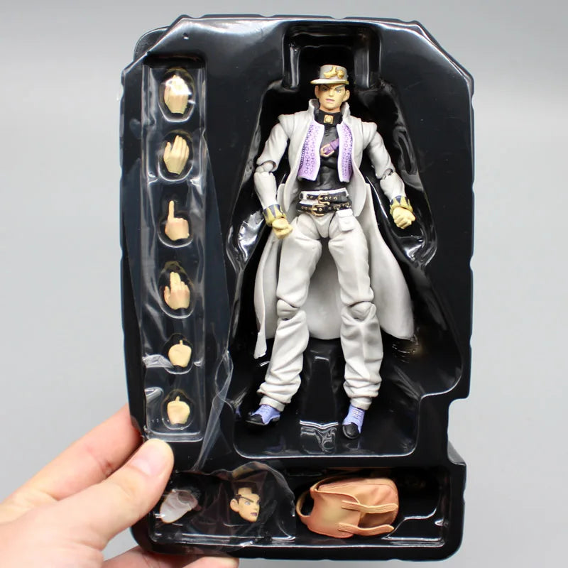 Anime JoJo's Bizarre Adventure Figures Star Platinum Kujo Jotaro Action Figure Collection Jonathan Joestar Dio Brando Model Toys