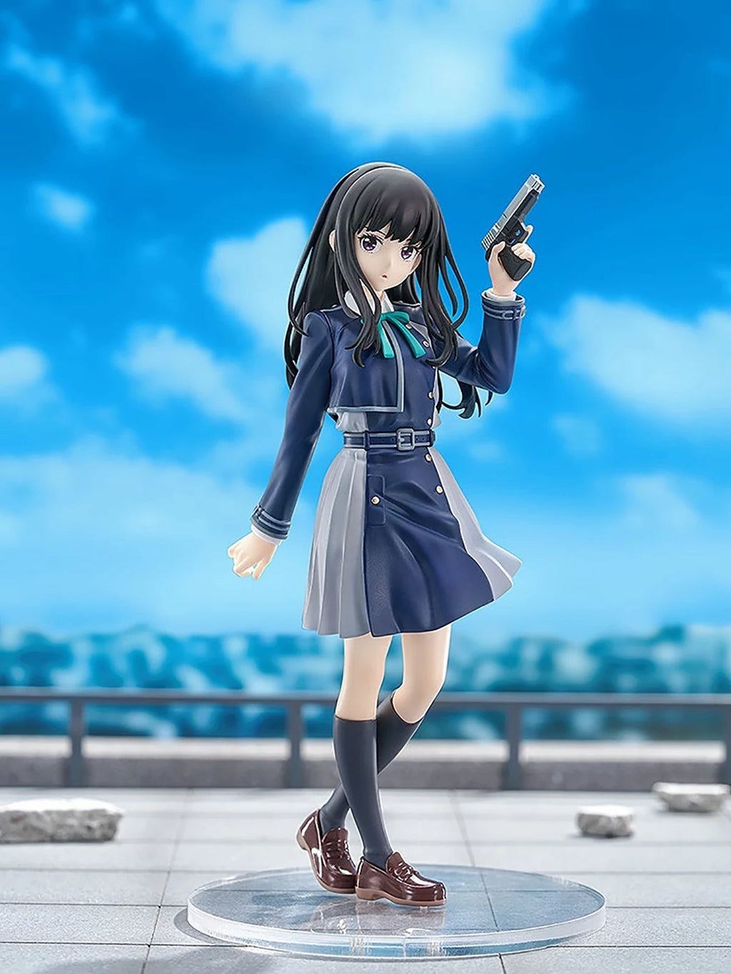 Original Genuine Good Smile Company Prepainted Pop Up Parade Lycoris Recoil Nishikigi Chisato Inoue Takina H=180mm Anime Figure