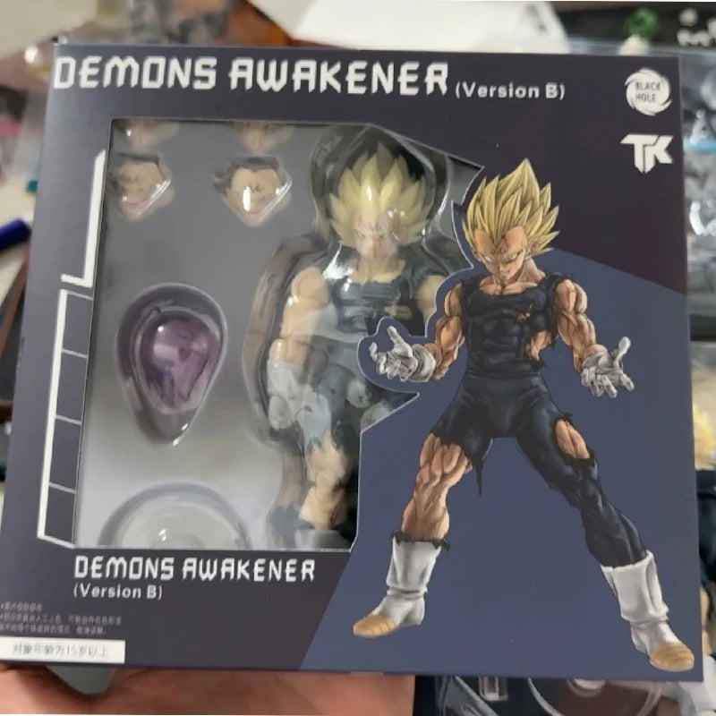Black Hole Toys & TK Dragon Ball Z SHF Super Saiyan SSJ Majin Vegeta Battle Damage Full Power Anime Action Figures Models toys