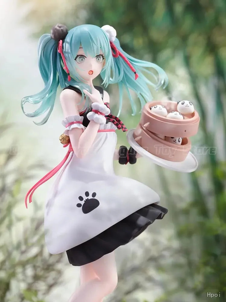 【In Stock】S-FIRE Piapro Characters Piapro Characters Hatsune Miku Panda Steamed Buns Figure Model Toys