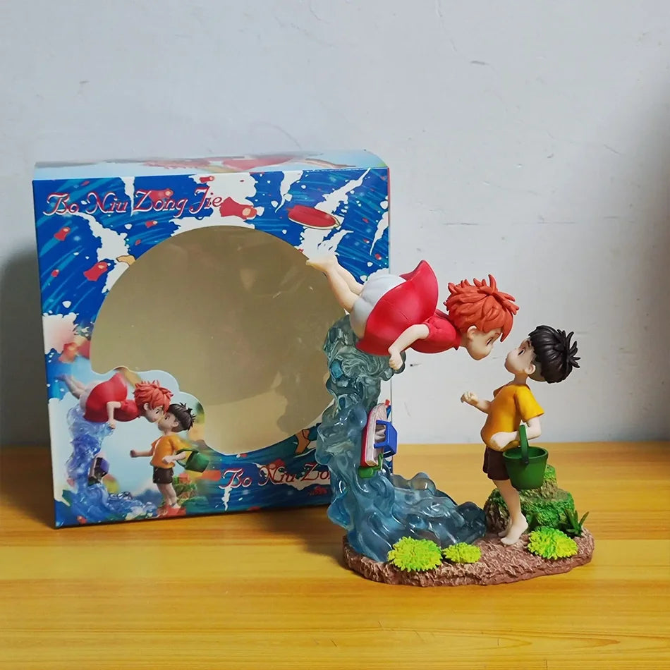 The Cliff FigurePonyo On  Sousky Seagal Figure Pvc Gk Statue Anime Action Figurine 15cm Model Doll Collection Toy Kid Gift