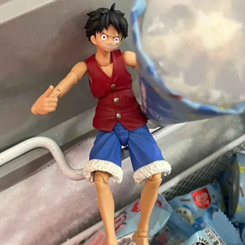 Bandai Shf One Piece Monkey D Luffy Action Figures Articulated Collectible Gear 5 Anime Statue For Anime Fans Collectors Display