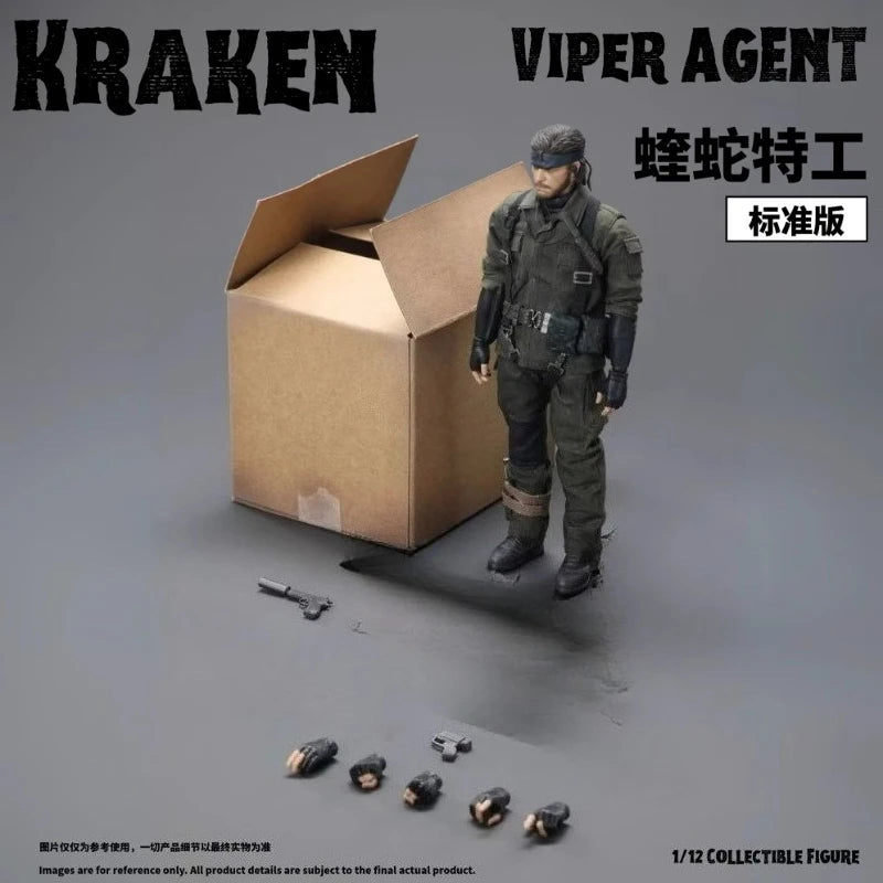 Kraken Studio Metal Equipment Viper Agent Action Figure Toy Collection Gift
