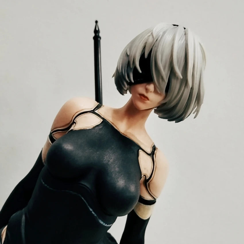 50cm NieR: Automata Yorha Type B 2B YoRHa Type A No.2 A2 Anime Girl PVC Action Figure Toy Statue Collection Model Doll Gift