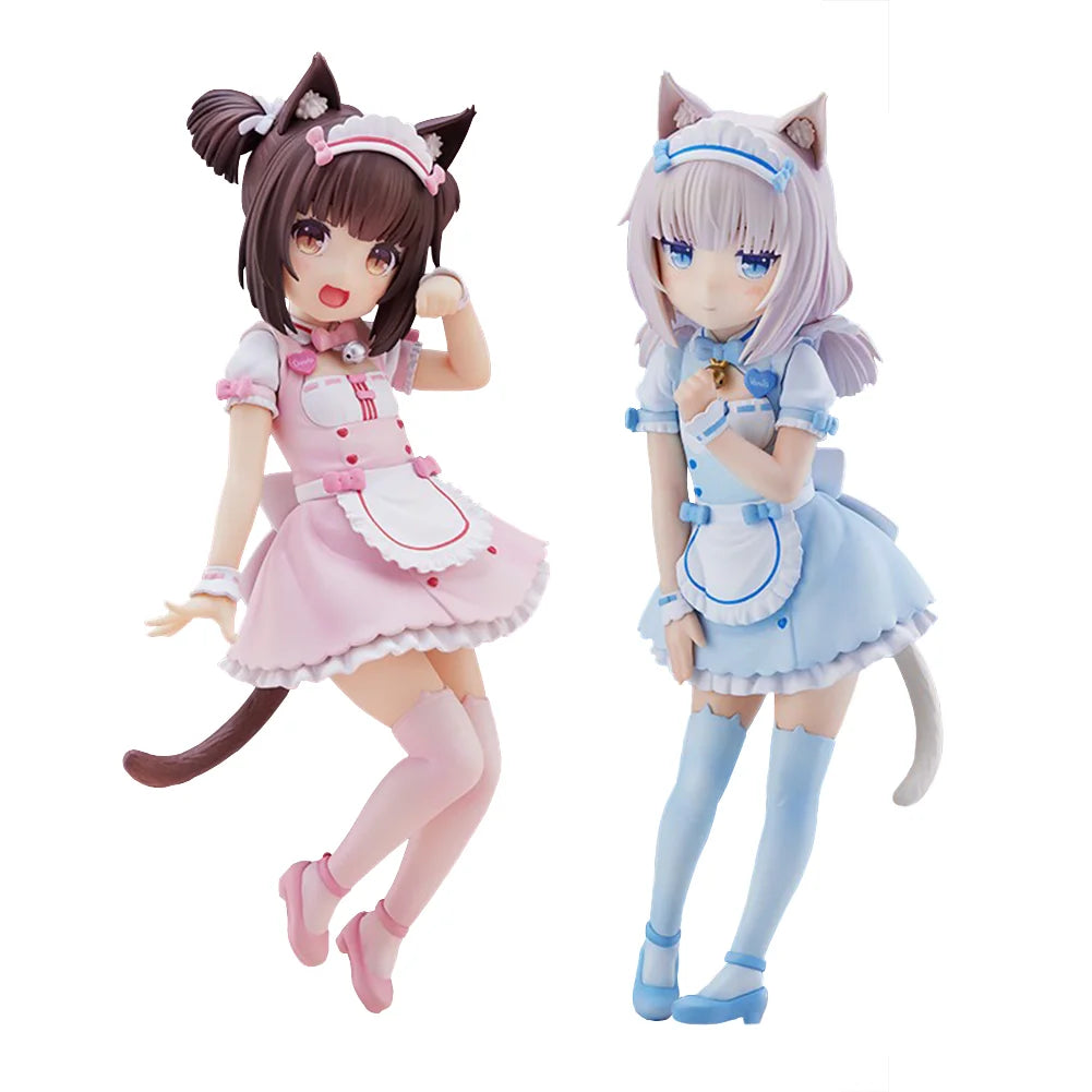Anime Chocola Vanilla figure Chocola Vanilla action figure maid outfit Chocola Vanilla figurine Model Toy Collection Statue Gift