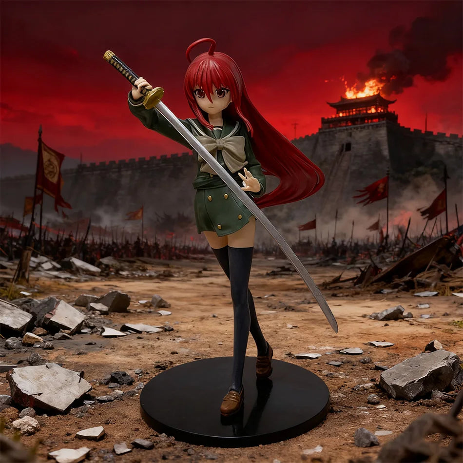 19CM Anime Shakugan no Shana Shana Punish the crime PVC Action Figures Model Collection Ornament Anime Cartoon Model Toy Gift