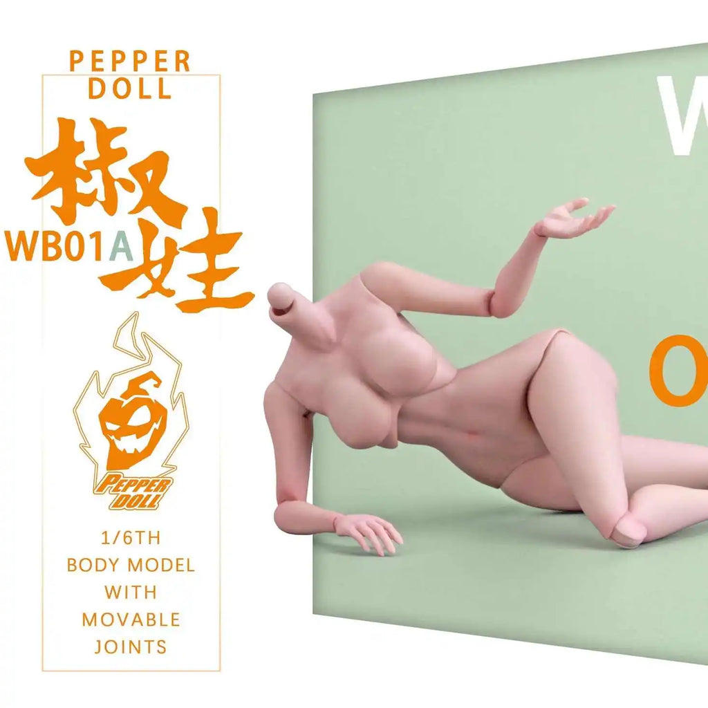 In Stock Chili Toys Pepper Doll Wb01a 1/6 Scale Female Joint Body Accessory 12in Action Figures Manga Cartoon Toy Collectors