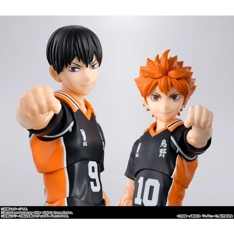 BANDAI S.H.Figuarts Original Haikyuu!! SHF Hinata Shoyo Tobio Kageyama Anime Figures Action Model Toys