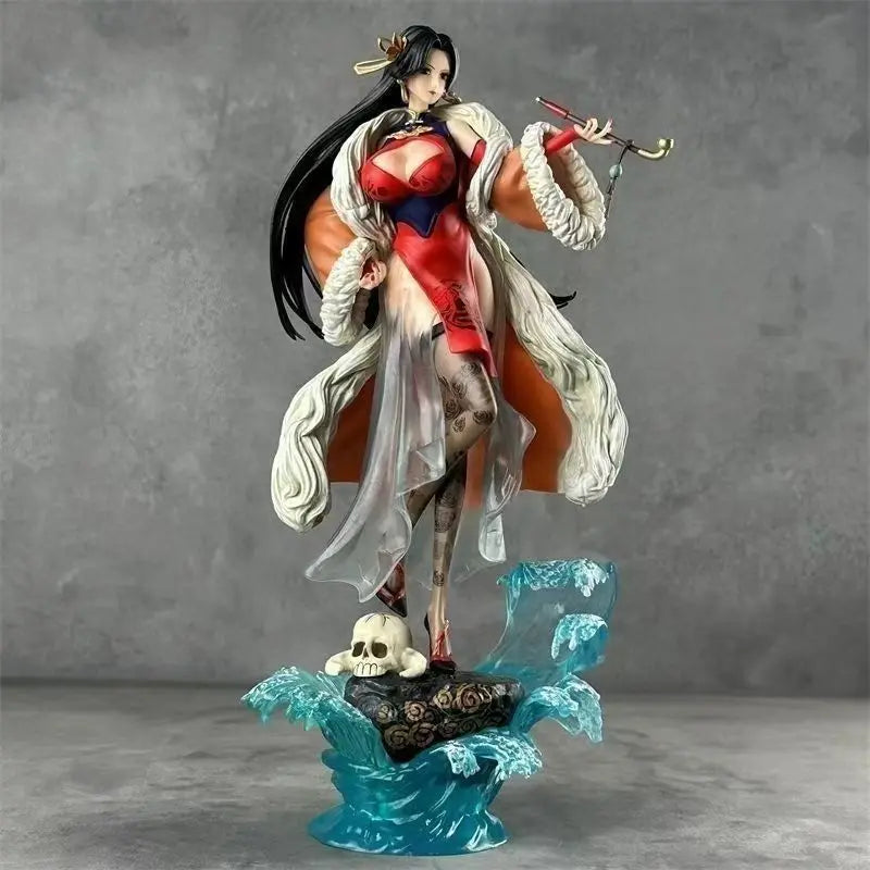 36cm One Piece Boa Hancock Gk Figure Sexy Cheongsam Style Statue Desktop Display Figurine Collectible Toy Gift For Anime Fans