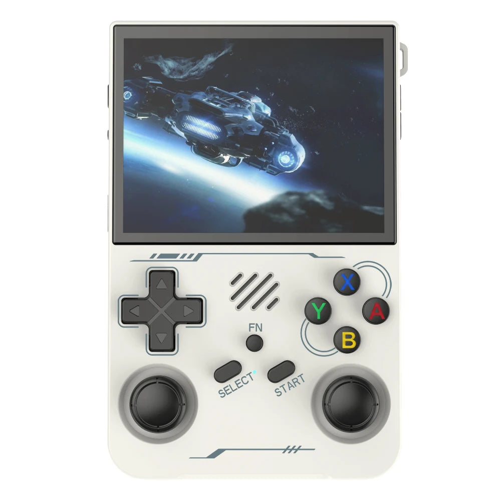 100 % ArKOS R36XX Retro-Handheld-Spielkonsole, Linux-System, 3,5-Zoll-IPS-Bildschirm, 64/128 GB/256 GB, aktualisierte Version, Schwarz