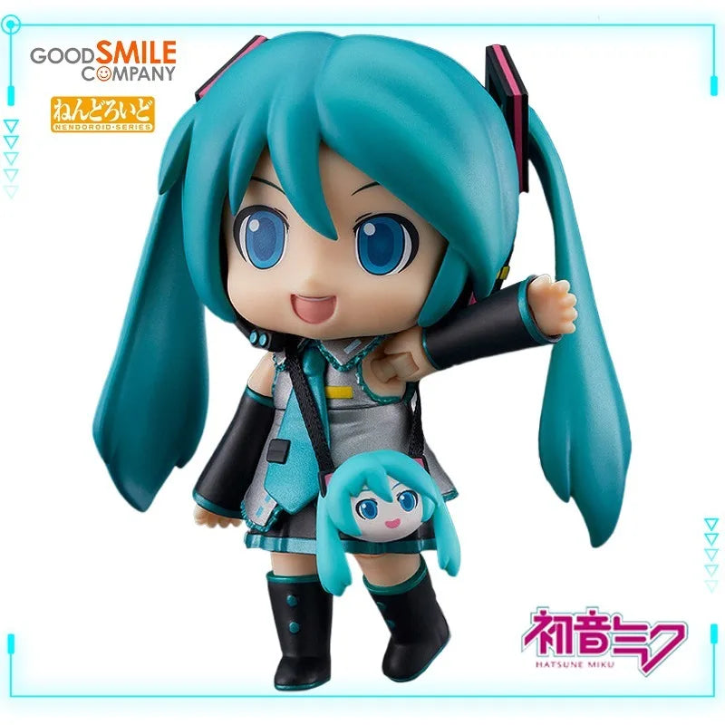 GSC Original Genuine Vocaloid Hatsune Miku Mikudayo Nendoroid 1714 10th Anniversary Ver 10cm Collections Model Toy Figures Gift