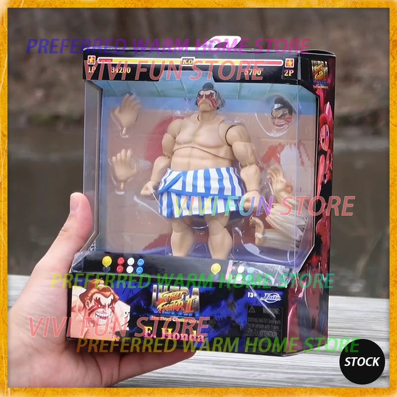 In Stock Originate JADA TOYS SF AKUMA Gouki Balrog E.Honda Edmond Honda Cammy White Movable Model Game Anime Figures Model Toys