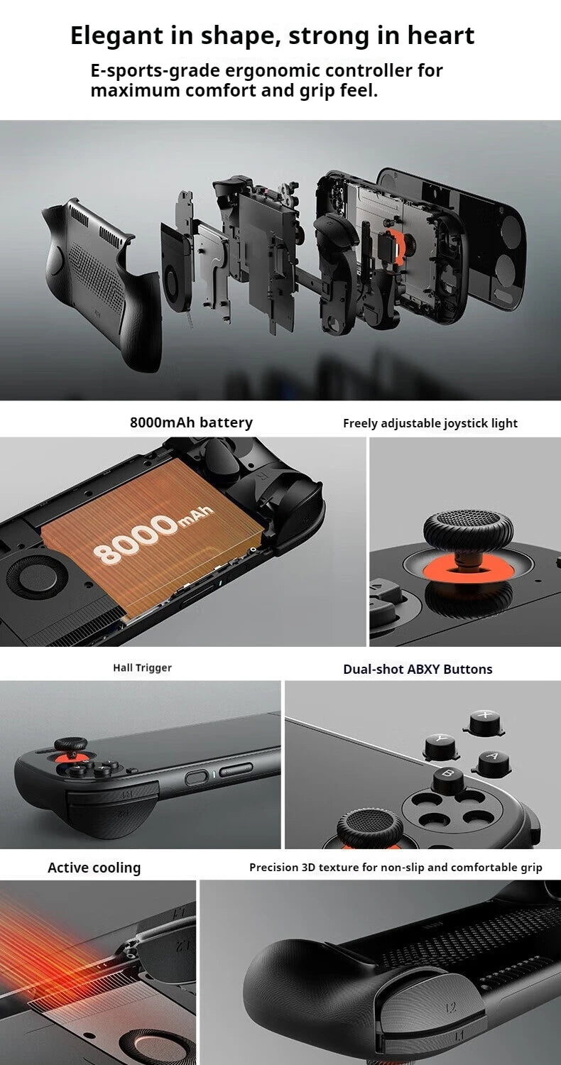 AYN Odin3 Handheld Game Players Qualcomm 8 Elite 6 inche AMOLED 120Hz 8000mAh Game Console Hall Joystick 8000mAh Android Gamepad