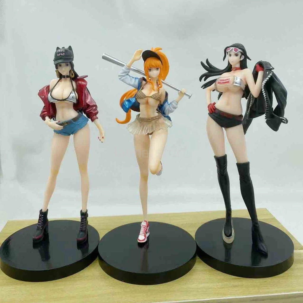 One Piece Boa Hancock Nico Robin Nami Anime Figur Schönes Mädchen Manga Statue Action Figur Sammlermodell Spielzeug