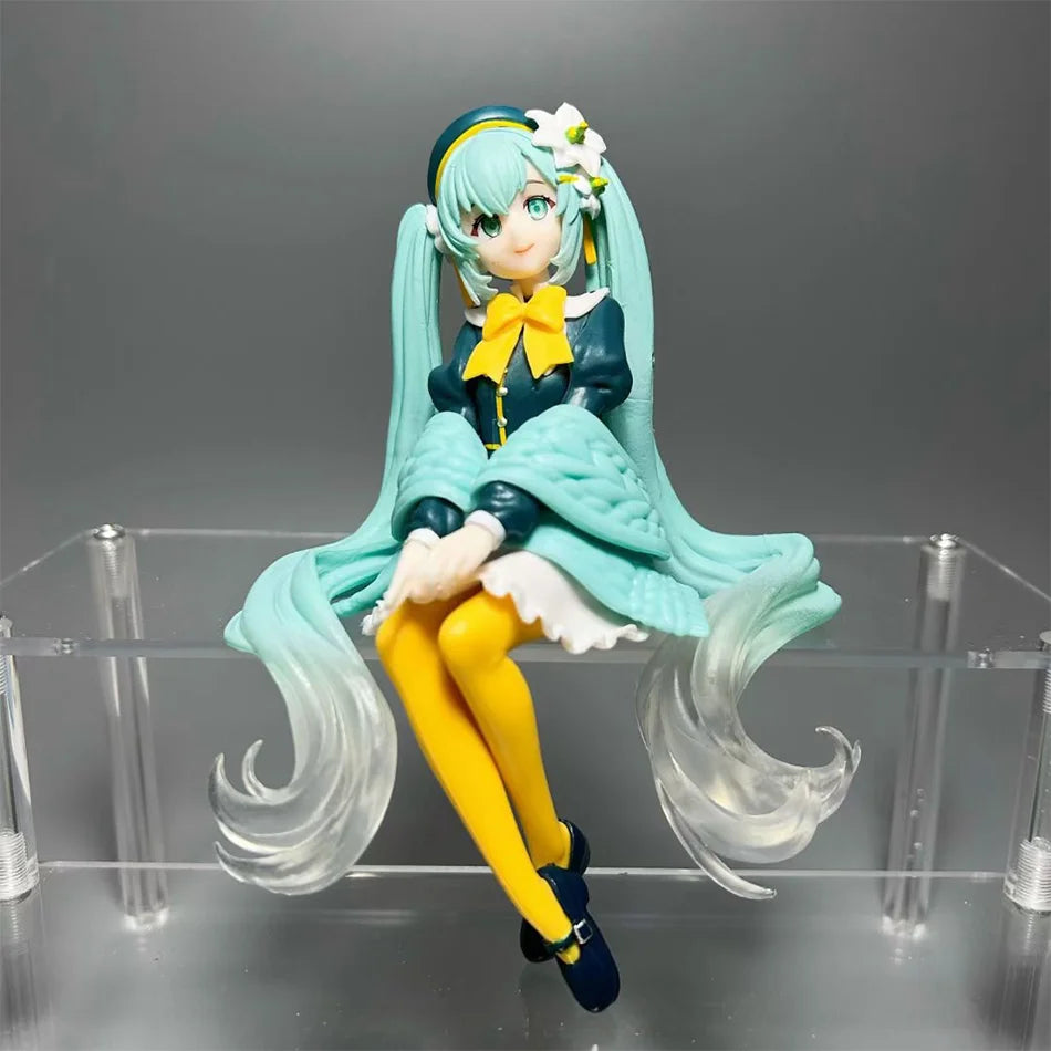 The Hatsune Miku Flower Fairy Lily Noodle Stooper Anime Action Figure Toys 14cm PVC Model Collector Kid Birthday Gift