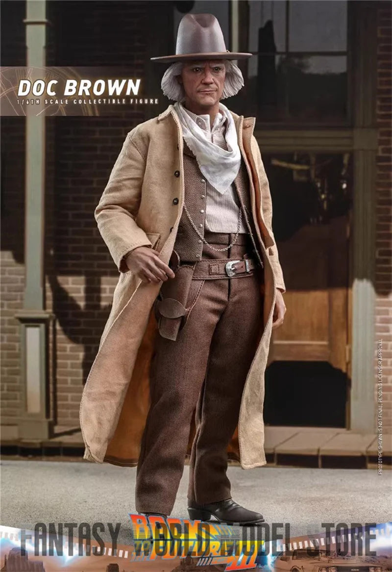 In Stock Hot Toys MMS617 1/6 Scale Back to the Future Dr. Emmett Brown Full Set Collectible 12'' Action Figure Model Doll Gifts