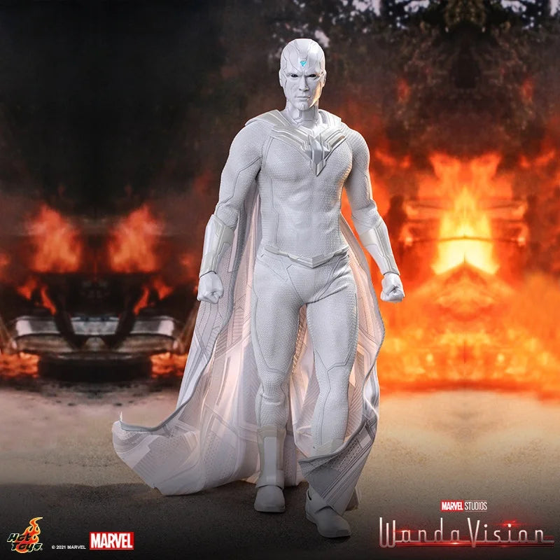 HotToys White Vision 1:6 Collectible Action Figure Premium Poseable Model from WandaVision Gift for Adult Collectors
