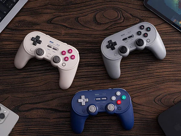 8BitDo Pro 3 Bluetooth Controller for Nintendo Switch 1/2, Windows, Apple, SteamOS, Android with TMR Joysticks, Charging Dock