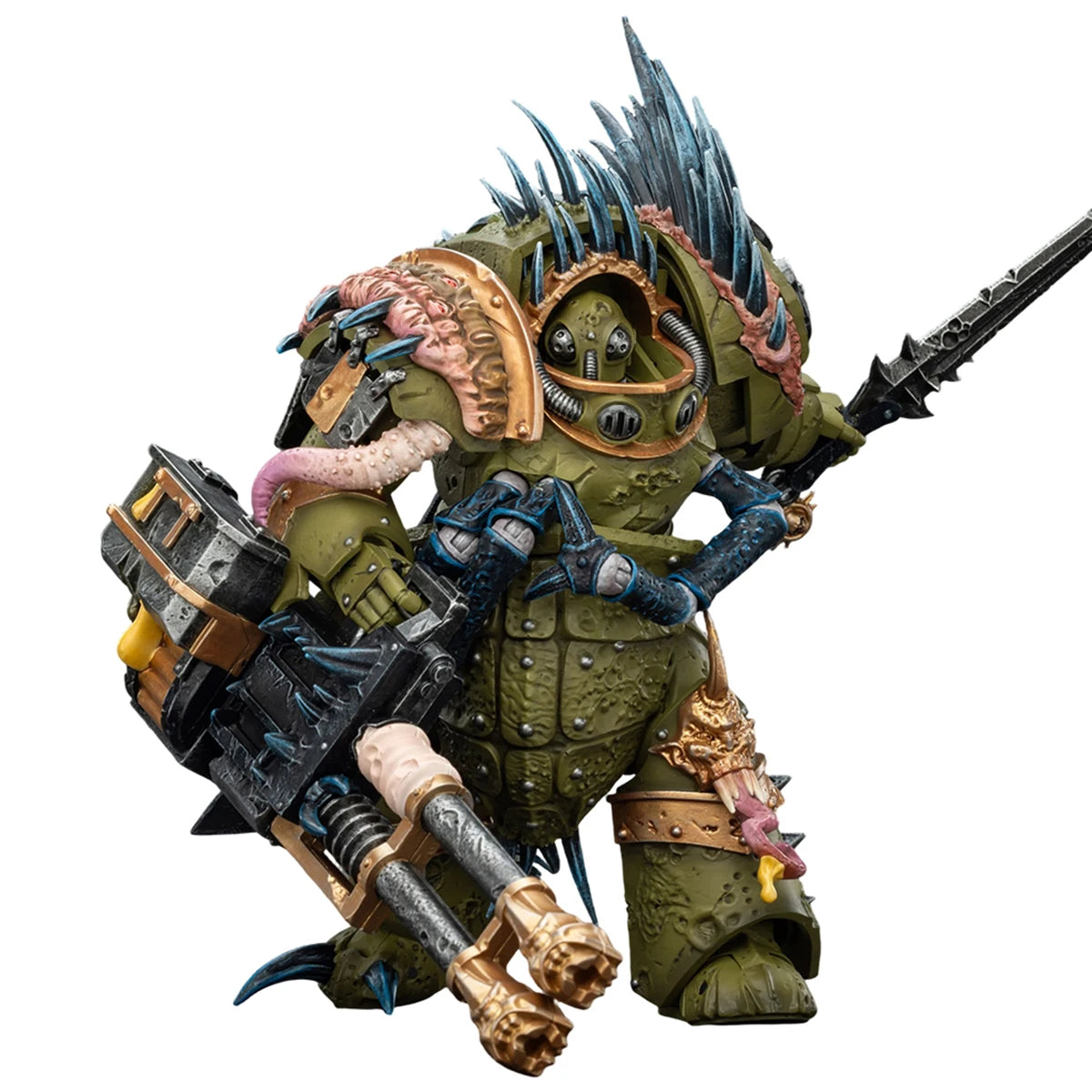 HIPLAY JOYTOY Warhammer 40K Horus Heresy Death Guard Plague Marine Icon bearer Blightlord Terminator 1/18 Scale Action Figure