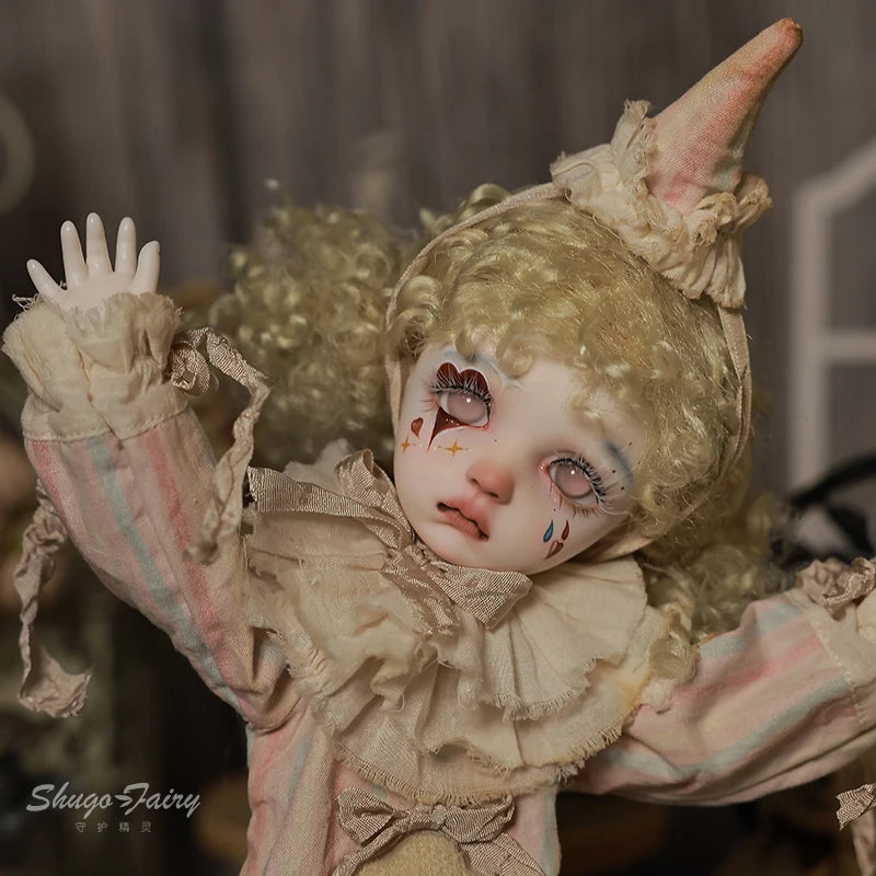 Original BJD 6 Points 6 Sd Doll Sekino Clown Makeup Circus Doll Costume Personalized Custom Figurine Genuine Model Gifts
