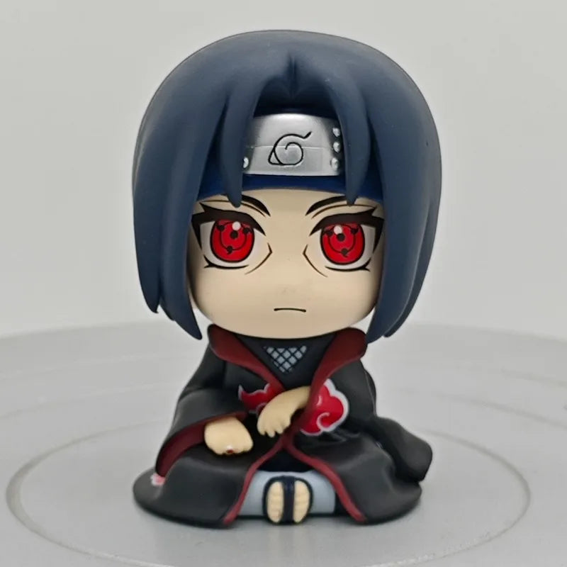 Popular Big Head Cute Anime Jujutsu Posture Figurine Naruto Shippuden Action Figures PVC Q Version Collection Model Toys Gifts