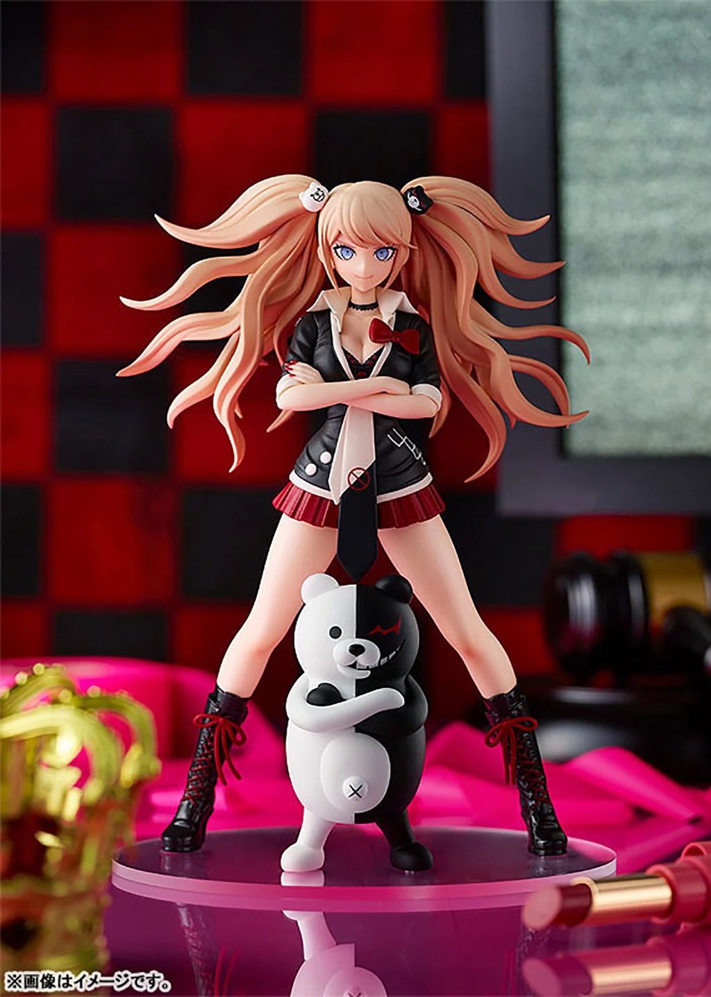 Original Genuine Good Smile Company Prepainted Pop Up Parade Danganronpa 1 / 2 Reload Enoshima Junko & Monokuma H=170mm Figure
