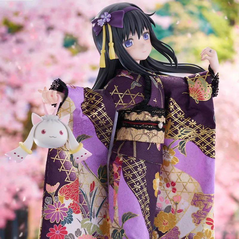 F:NEX Homura Akemi Figure Puella Magi Madoka Magica Rebellion Story Japanese Kimono Style Anime Collectible Hpoi In Stock