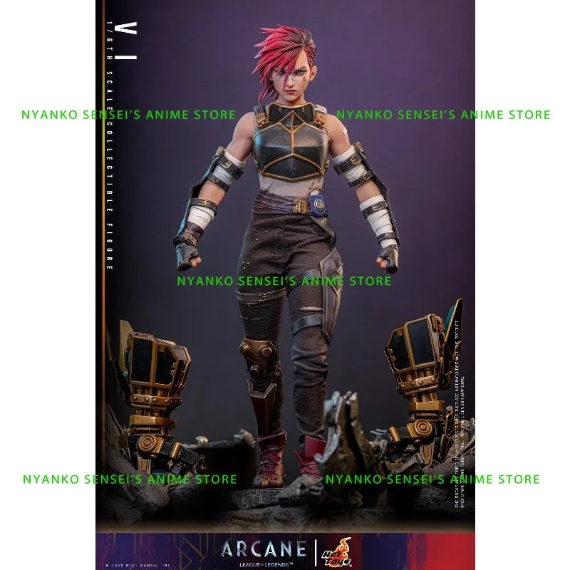 In Stock Hot Toys League of Legends Arcane Season 2 Vi TMS138 1/6 Scale Action Figure Anime Model Trendy Toys Collectibles