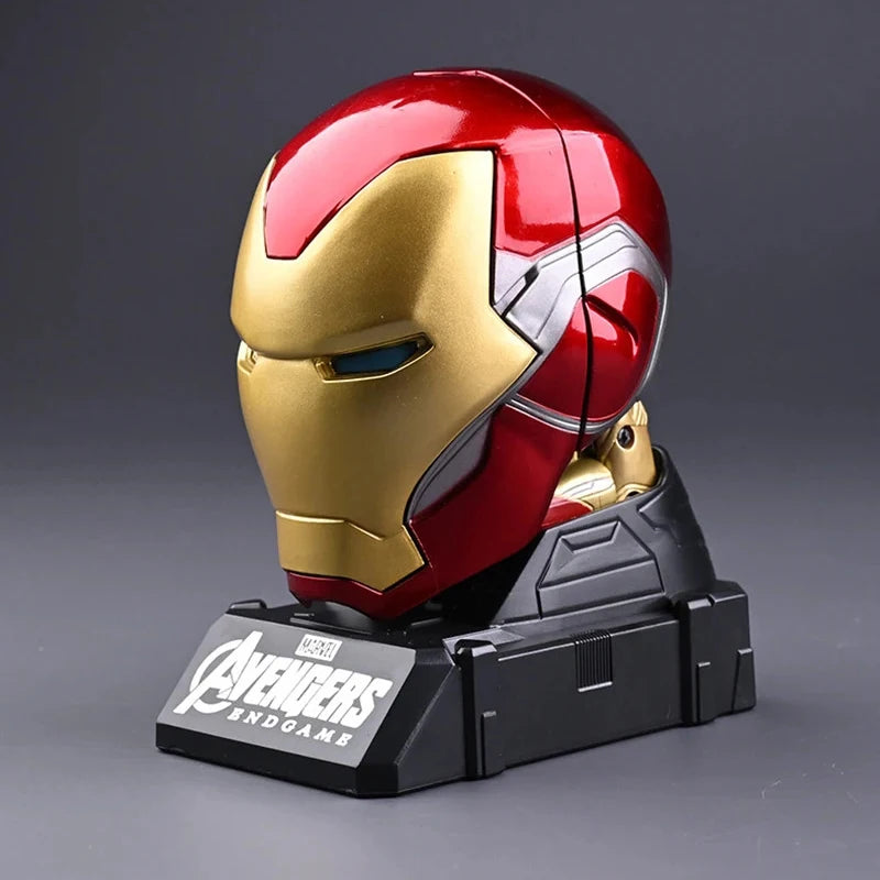 Marvel Iron Man Head Shaped Statue Deformable Toy Action Figure Spider-Man Joints Mobility Model Doll Kids educational Toys