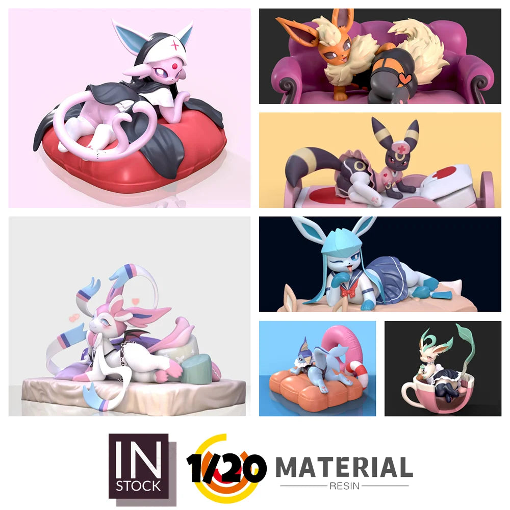 [IN STOCK] 1/20 Resin Figure [MOCKING] - Vaporeon & Sylveon & Umbreon & Glaceon & Eevee & Espeon Cosplay
