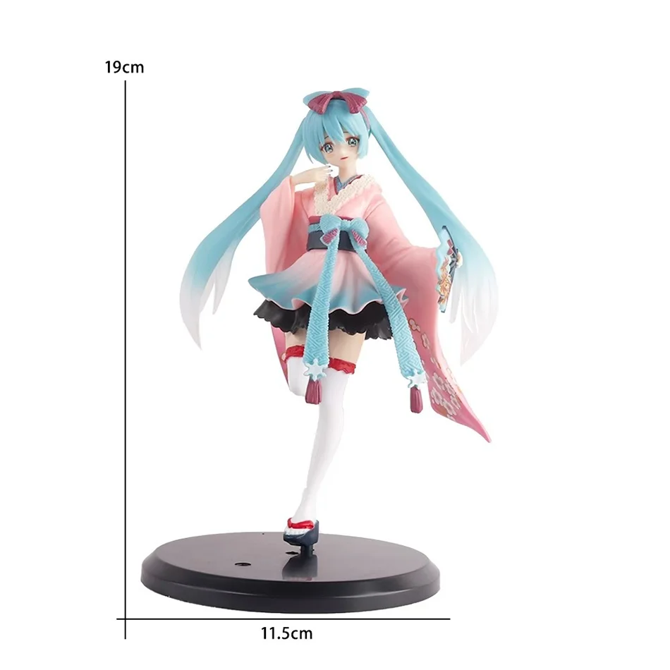 25cm New Hatsune Miku Desktop Cute Action Figure  Tokyo Series Kimono Anime Figurine Kawaii Girl Model Toy Gift