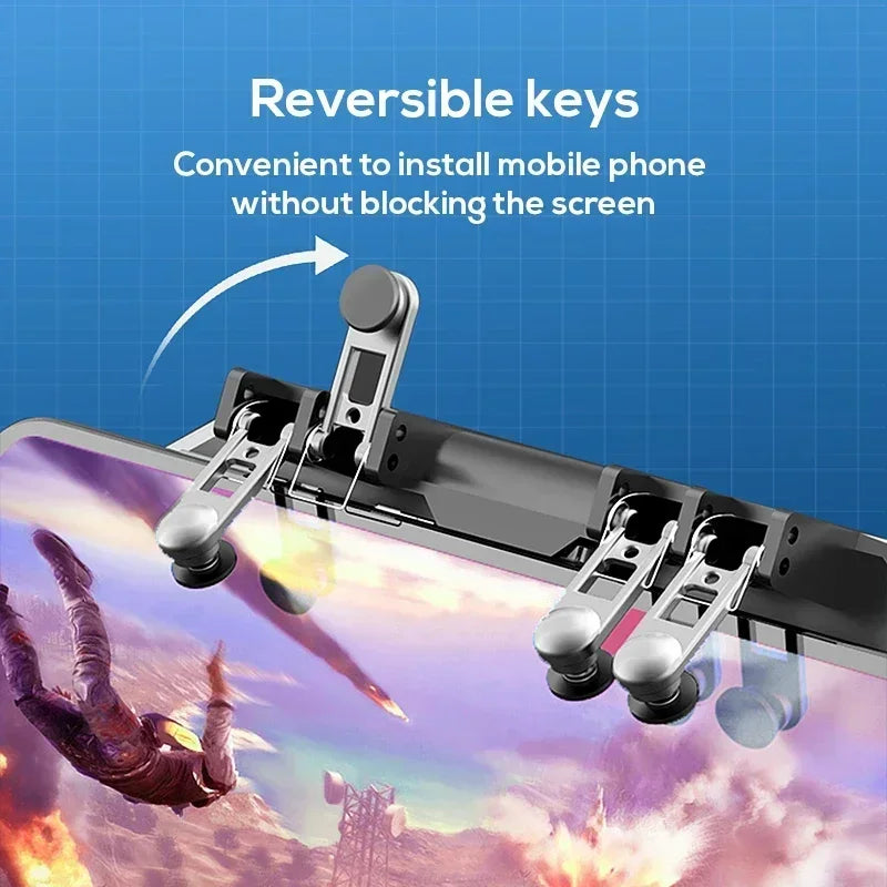 MEMO NEW DL100 Mobile Phone 6 Fingers Gamepad Joysticks Controller Semiconductor Radiator for IPhone Android Gaming Accessories