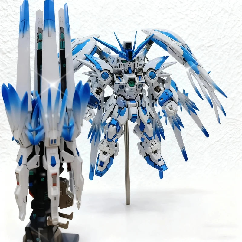 New MGSD Glacier Blue Gradient Wing Assembly Model Kit Action Figures Toys With Water Decals Display Stand Desktop Collectible