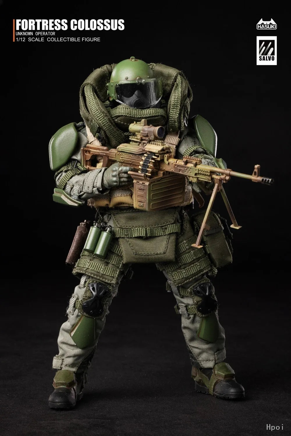 【Original】HASUKI SALVO SA02 Black Ops Second Bullet Shield Soldier 1/12 Scale Action Figures Model Toy