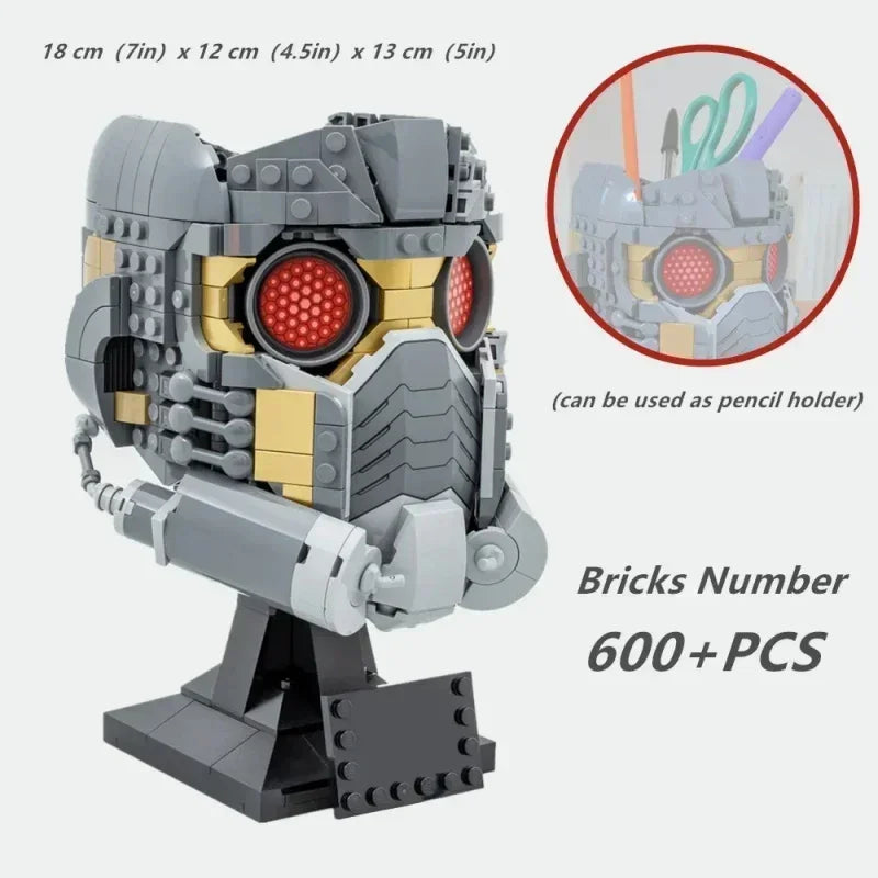 Star-Lord's Helmet Model Building Block Model Toys for Children Birthday Christmas Gift
