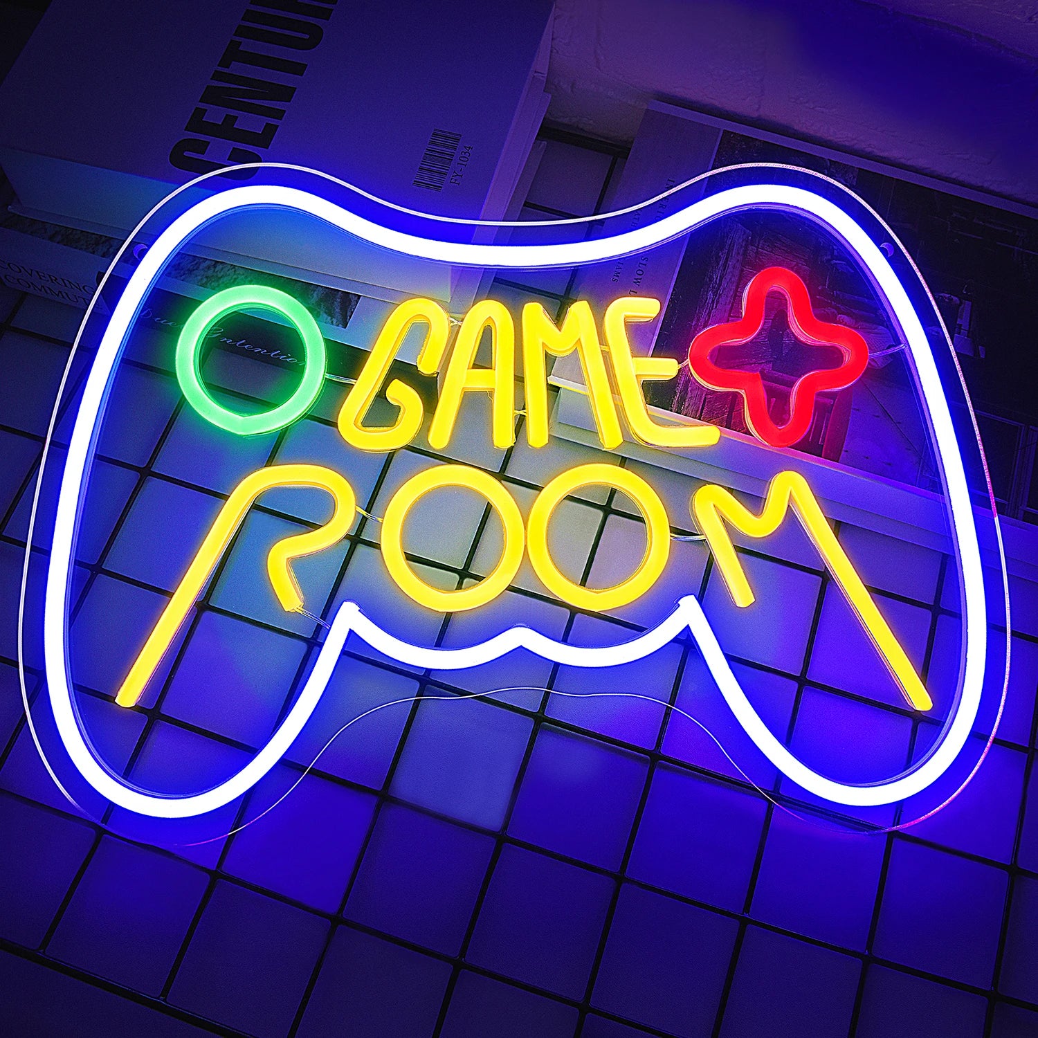 LED Game Room Neon Sign Game Room LED Sign Light Gamer Gift for Teen Boys Game Room Decor Bedroom Wall Gaming Wall Decoration