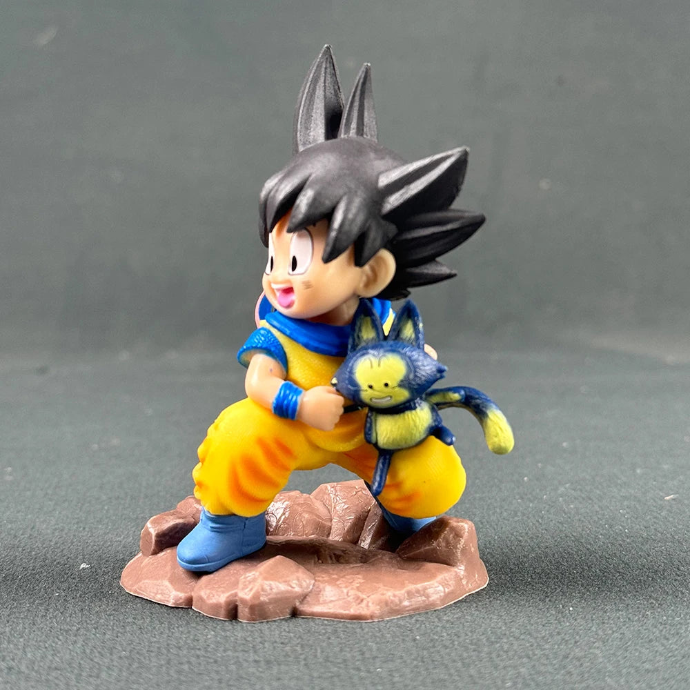 Anime Dragon Ball Z Figure Goku Figure Goku Embrace Pura 8.5cm PVC Anime Collectible Model Toys Gifts