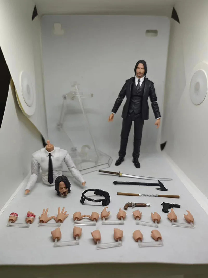 New Mafex 085 John Wick Chapter 2 Action Figure  Movable Ornaments Pvc Collection Johnthan Wick Diamond Figures Model Toys Gifts