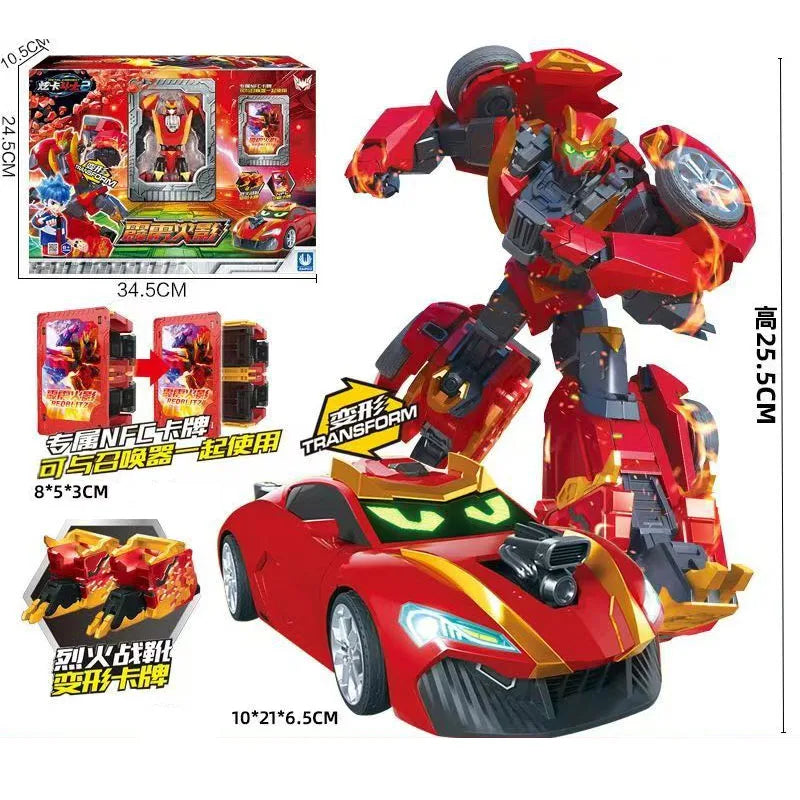 Metal Cardbot S Season2 SKY GALLOP Transforming Robot Plane Car Card Toys Action Figure Transformation Model Children Gift 2025
